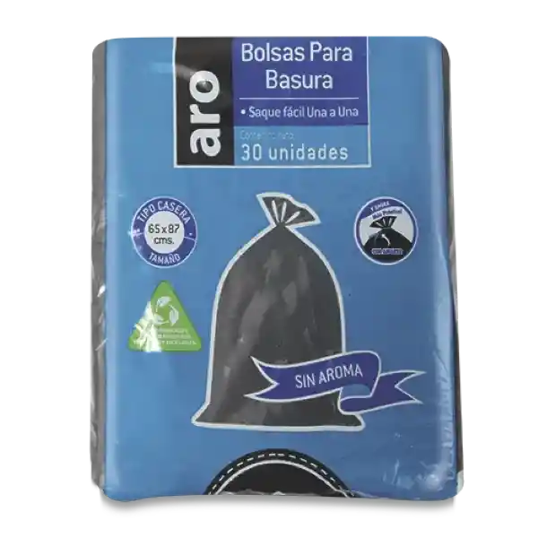 Aro Bolsa de Basura Residencia-Citronela Negra 65 x 87