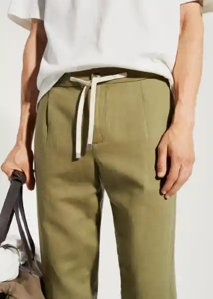 Pantalón Romelino Khaki Talla 42 Hombre Mango