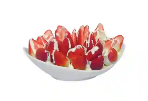 Fresas con crema grandes