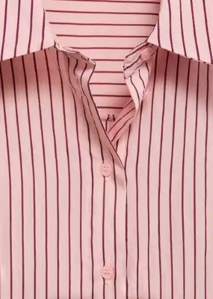 Camisa Penelope-H Rosa Talla L Mujer Mango