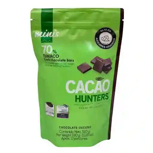Cacao Hunters Barritas de Chocolate Oscuro Del Pacífico