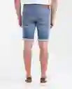 Bermuda Medio Masculino Azul Francés Medio Talla 32 Chevignon