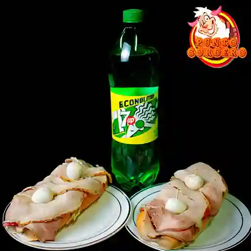 Combo 2 Perros de Cordero + Gaseosas 350 ML