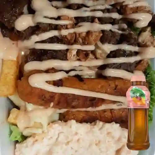 Combo Papas Mix + Fuze Té Durazno 400ML