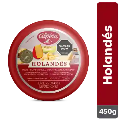 Queso Holandés Alpina Bloque 450 g