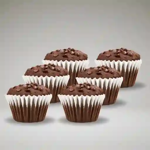 Muffins de chocolate x 6