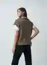 Blusa Manga Sisa Tejido Gris Aluminio Claro M/L 082G070 Naf Naf