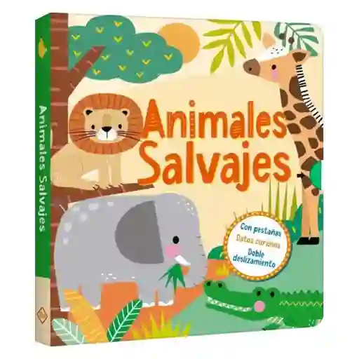 Libro Con Pestañas y Doble Deslizamiento Animales Salvajes