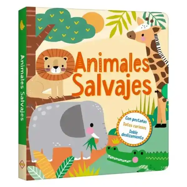 Libro Con Pestañas y Doble Deslizamiento Animales Salvajes