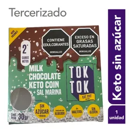 Tok Tok Chocolatina Keto + Sal Marina Sin Azúcar
