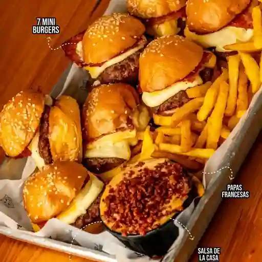 Mini hamburguesas de dubai