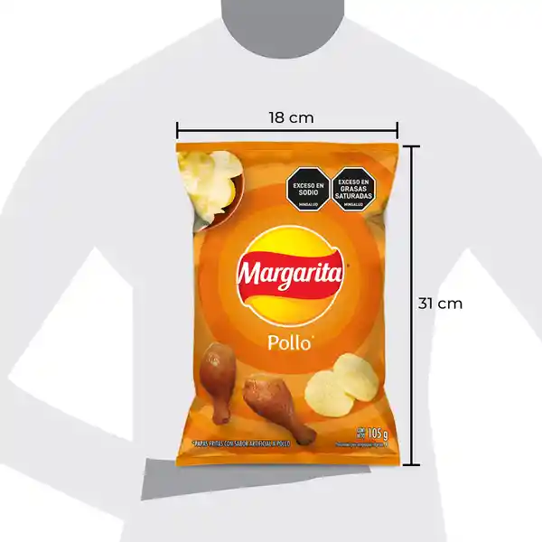 Margarita Snack Papas Pollo 105 g