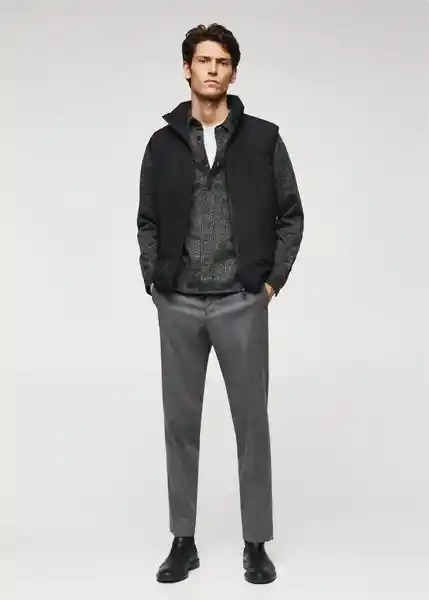 Chaleco Nadast Negro Talla XS Hombre Mango