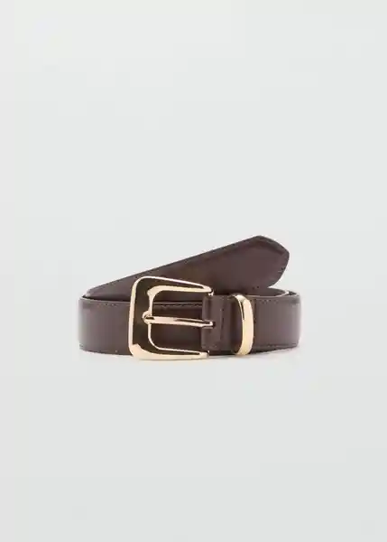 Cinturón Apen Chocolate Talla S Mujer Mango