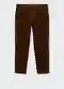 Pantalón Berdam Tabaco Talla 42 Hombre Mango