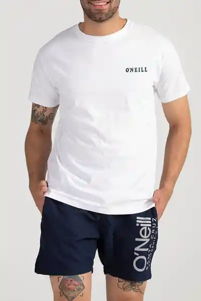 ONeill Camiseta Slim Fit Shaved Ice Masculino Blanco S