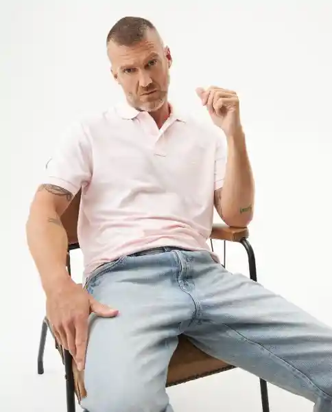 Camiseta Polo Classic Masculino Rosa Talla XL 153207 Chevignon