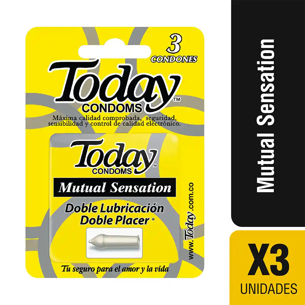 Today Condoms Mutual Sensation x3 und