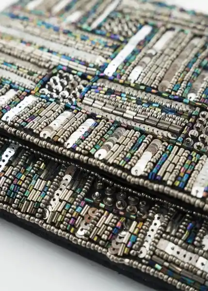 Bolso Mujer Gris Plateado Medio 303G056 Naf Naf