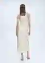 Vestido Lipari2 Off White Talla XS Mujer Mango