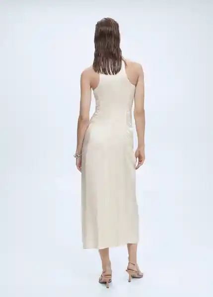 Vestido Lipari2 Off White Talla XS Mujer Mango