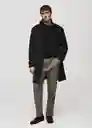 Abrigo Biagio Negro Talla M Hombre Mango