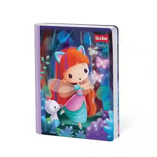 Cuaderno Starglow Master Mas Doble Linea / Ferrocarril 100 Hojas Cosido Scribe