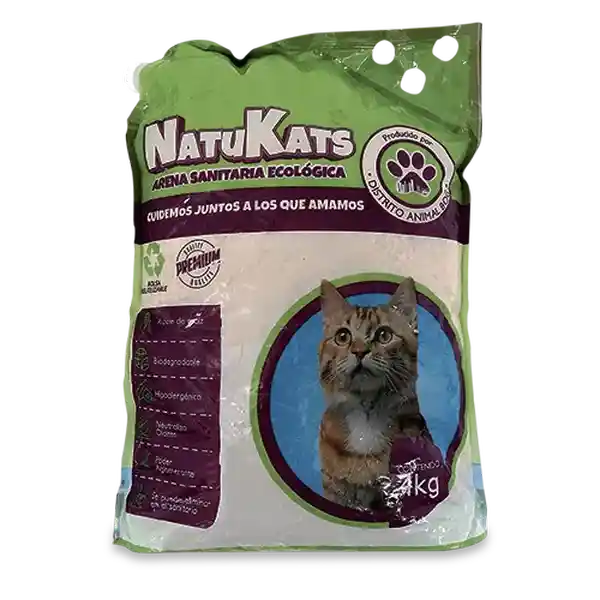 Natukats Arena de Maíz Gatos Lavanda