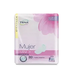 Tena Toalla Higiénica Discreet Mini Con Alas