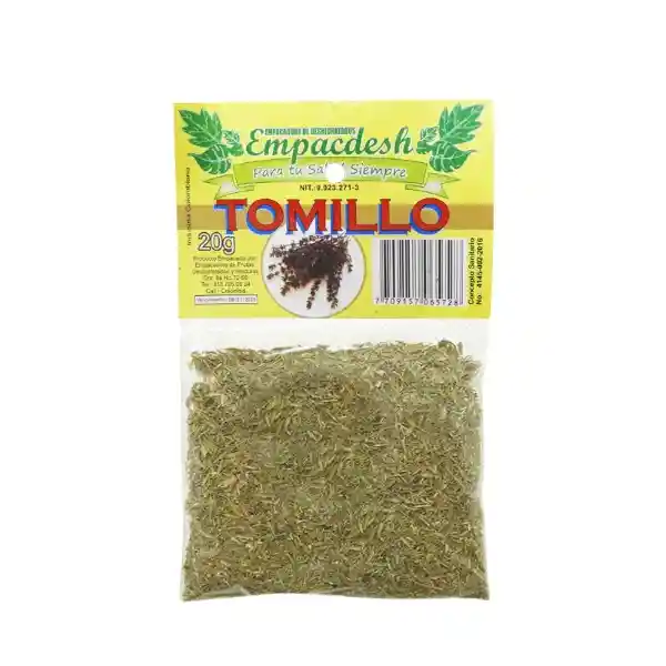 Empacdesh Tomillo Deshidratada