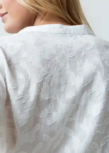 Camisa Pombi Mujer Crudo Puro Claro Talla M 512G330 Naf Naf