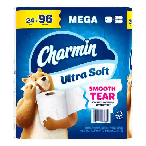 Charmin Papel Higiénico Ultra Suave Rollos / 208 Hojas