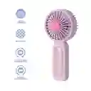 Ventilador de Mano Plegable Tornasol Rosa Serie Miniso