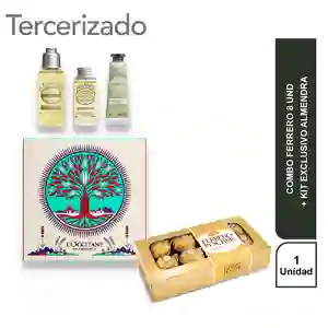 Combo Ferrero 8 Und + Kit Exclusivo Almendra Loccitane