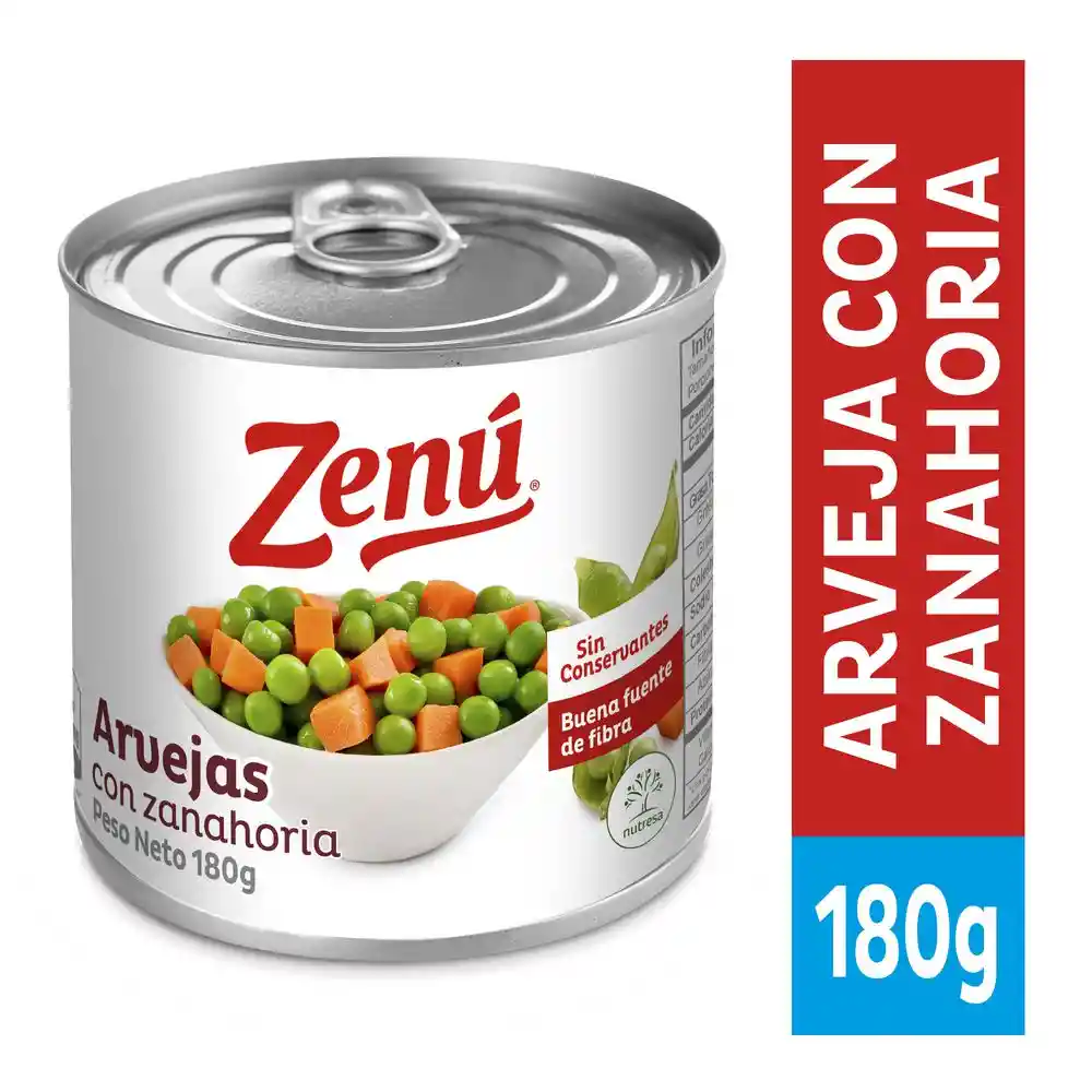 Zenú Arvejas con Zanahoria