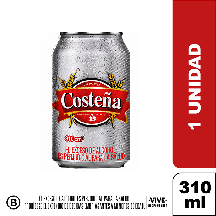 Costeña Cerveza 310 ml