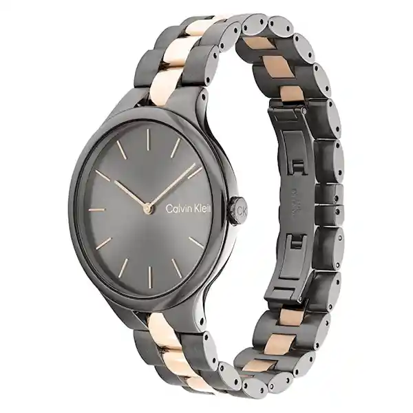 Reloj Linked Para Mujer Color Gris 25200127 Calvin Klein