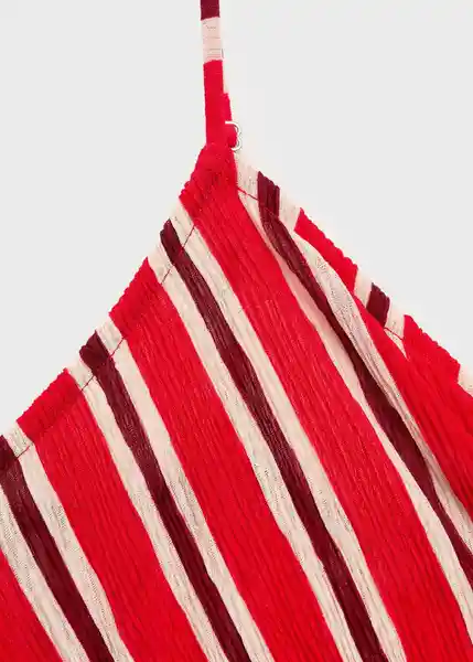 Vestido Pom Rojo Talla M Mujer Mango