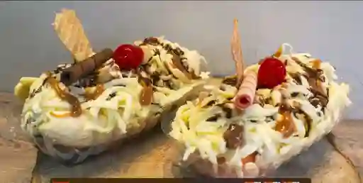 Promo Dos Bananas Split con Queso