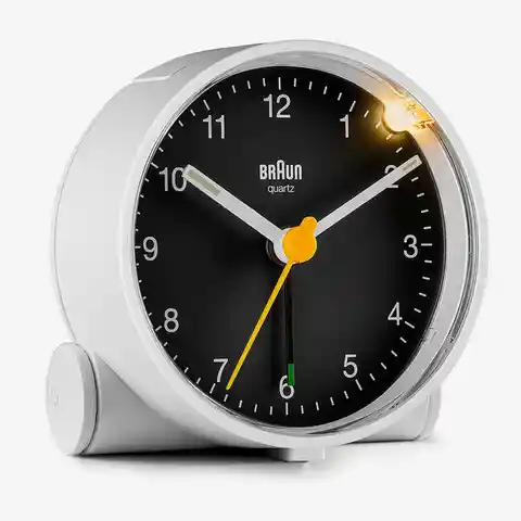 Braun Reloj Despertador Clásico Bc1wb Blanco