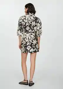 Vestido Ecuador Negro Talla L Mujer Mango