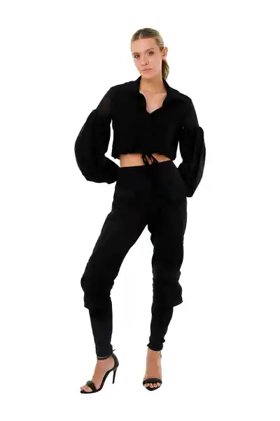 Camisa Enchanted Negro Talla M Mercedes Campuzano