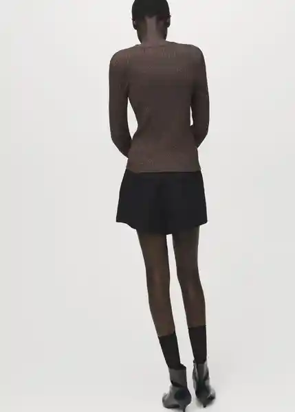 Cárdigan Vana Chocolate Talla S Mujer Mango