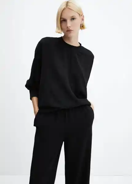 Pantalón Bubble-A Mujer Negro Talla L Mango