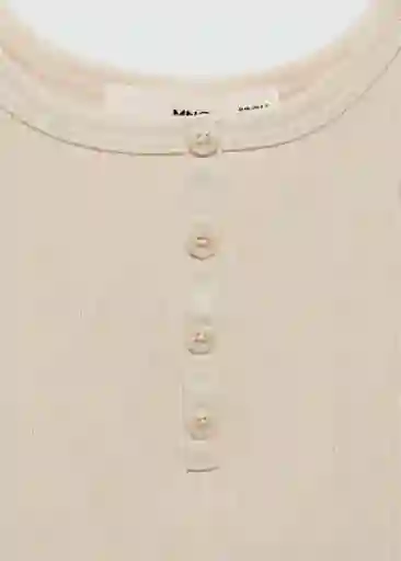 Top Brisa Crudo Talla L Mujer Mango