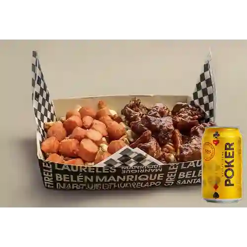 Combo Papas Laureles + Cerveza Poker Lta 330ml