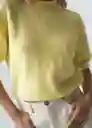 Saco Tejido Mujer Amarillo Creme Claro Talla S 082G085 Naf Naf