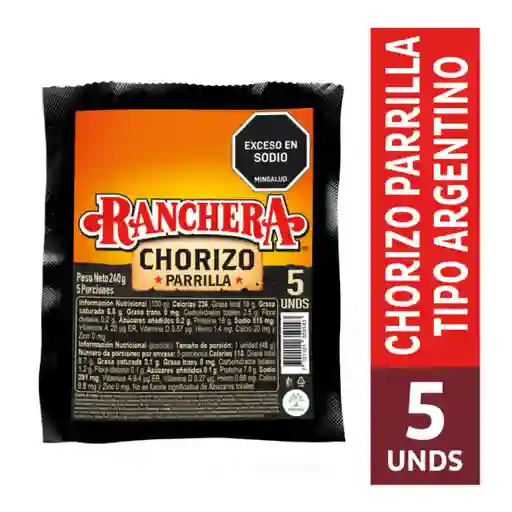 Ranchera Chorizo Parrilla Premium