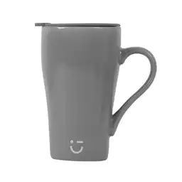 Taza Minimalista de Gran Capacidad Gris Miniso