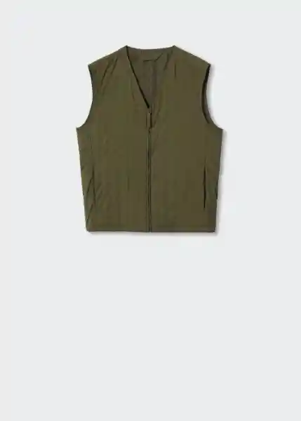 Chaleco Vigo Khaki Talla L Hombre Mango